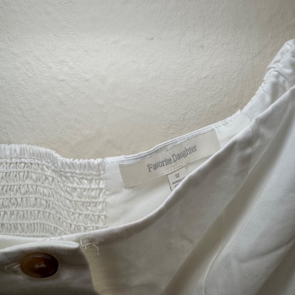 Favorite Daughter Dress Size 12 White Sleeveless Off Shoulder Lovesick Mini - Picture 3 of 6
